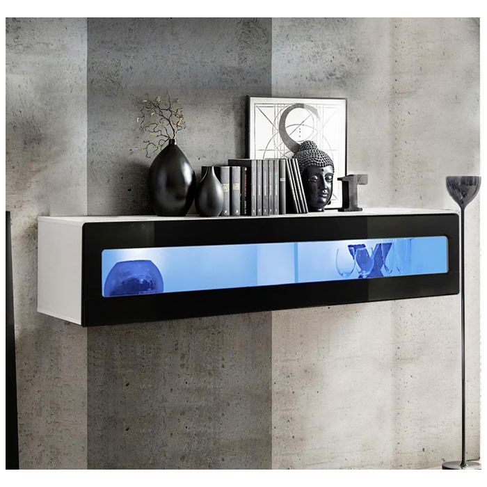 mueble tv krista h160cr blanco negro