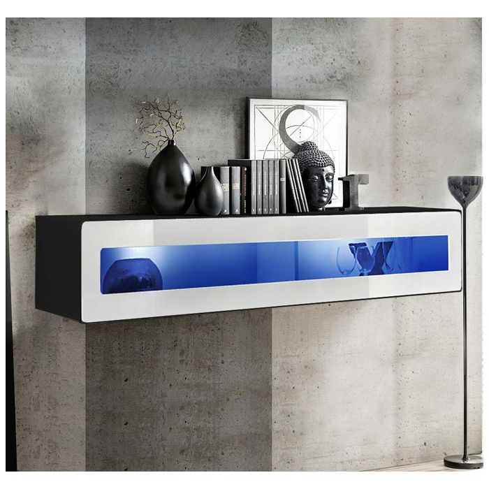 mueble tv krista h160cr negro blanco