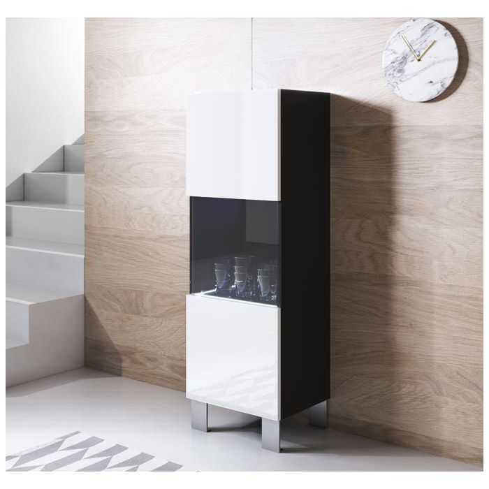 vetrinetta-luke-v3-40x126cm-piedini-alluminio-nero-bianco vetrinetta-luke-v3-40x126cm-piedini-alluminio-nero-bianco