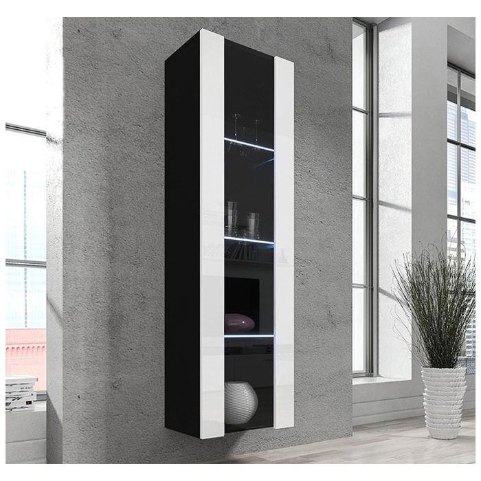 vitrina capri negro blanco