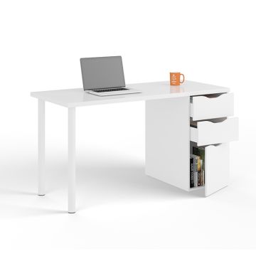 Mesa de despacho 138cm modelo Cullera en color blanco