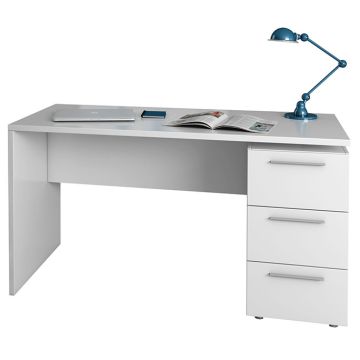 Mesa de despacho 138cm modelo Torreblanca en color blanco
