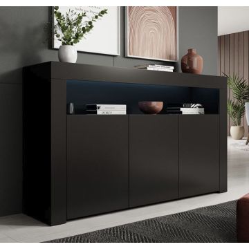 Aparador modelo Aker color negro mate