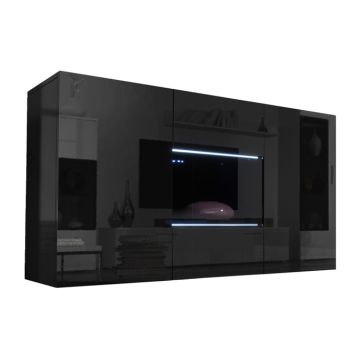 Aparador colgante de diseño Nora A2 negro