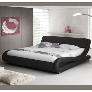 Cama Alessia en color negro (90x190cm)