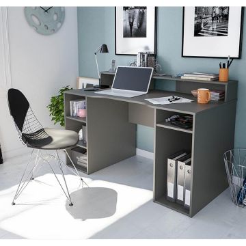 Mesa de ordenador gamer modelo Star en color gris