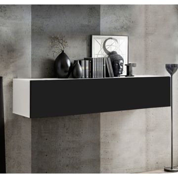 Armario colgante modelo Krista H-160 (160x30cm) en blanco y negro