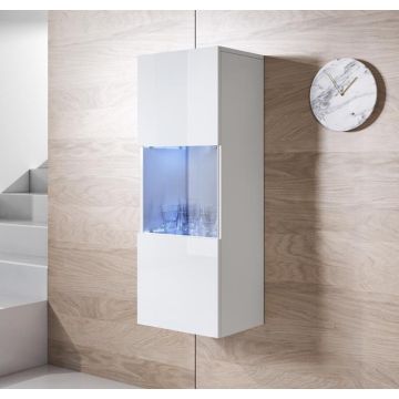 Vitrina colgante modelo Luke V3 (40x126cm) color blanco
